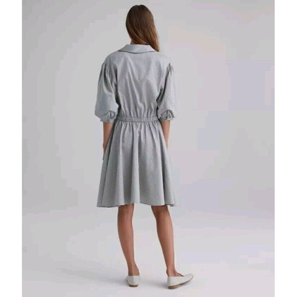 Club Monaco Collared A-line Dress Size 10 Cavier - Picture 5 of 11